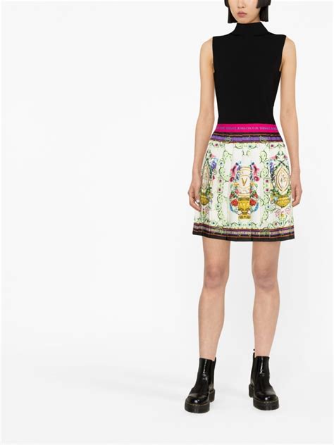 versace jeans mini skirt